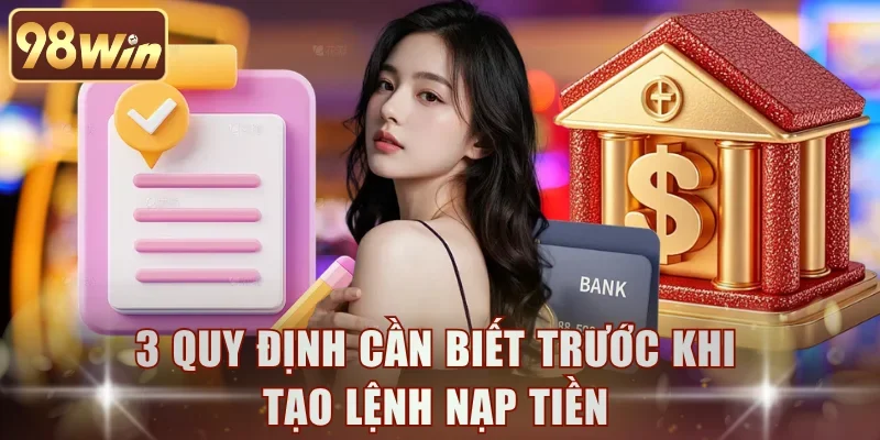 3 quy định cần biết trước khi tạo lệnh nạp tiền