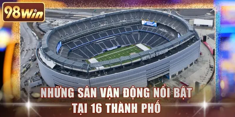 Những sân vận động nổi bật tại 16 thành phố